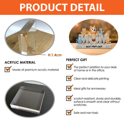 Merry Christmas - Personalized Mother Custom Shaped Acrylic Plaque