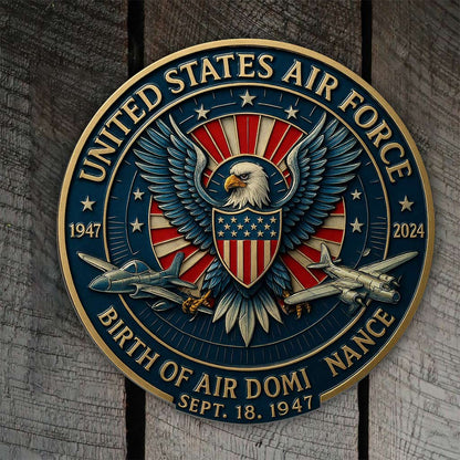 Strong Eagle - Veteran Cut Metal Sign