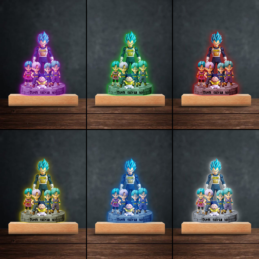 Brave Dad - Personalized Seven Balls Custom Shaped Acrylic Plaque