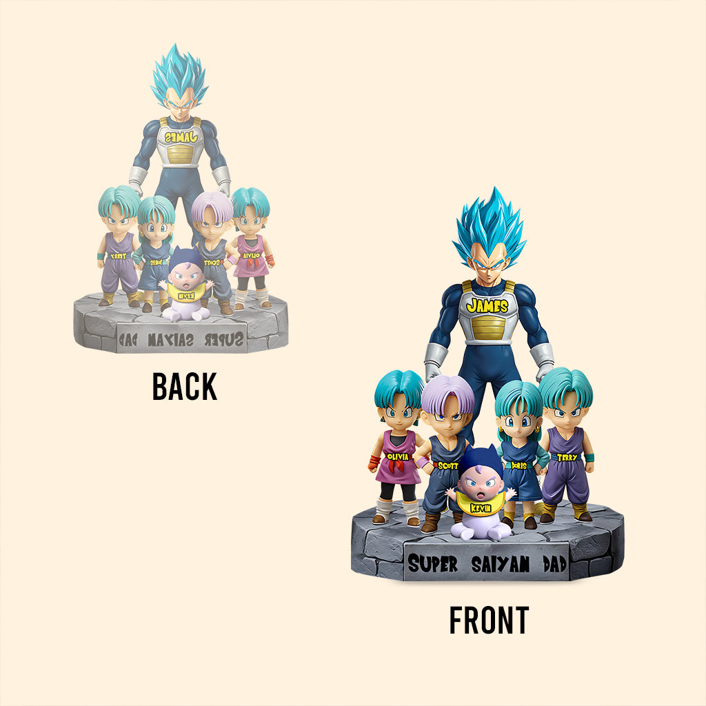 Brave Dad - Personalized Seven Balls Custom Shaped Acrylic Plaque