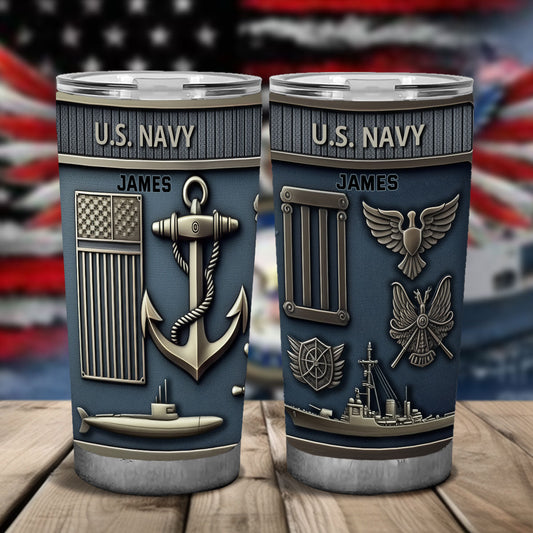 Always Courageous - Personalized Veteran Tumbler