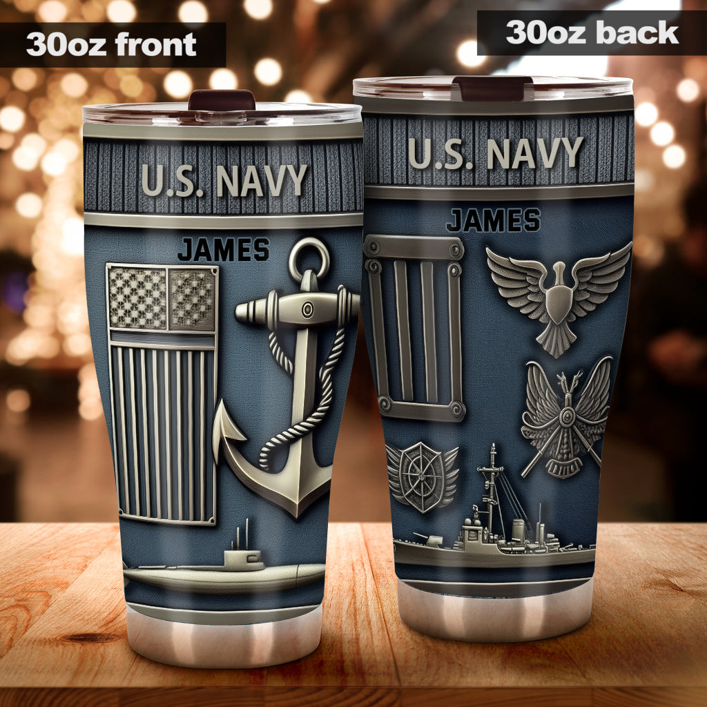 Always Courageous - Personalized Veteran Tumbler