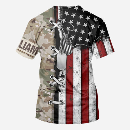 I'm A Soldier - Personalized Veteran All Over Shirt