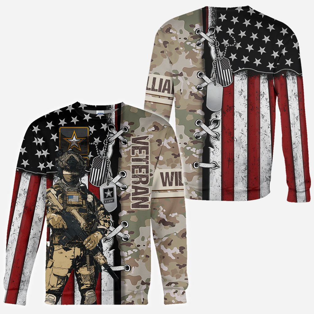 I'm A Soldier - Personalized Veteran All Over Shirt