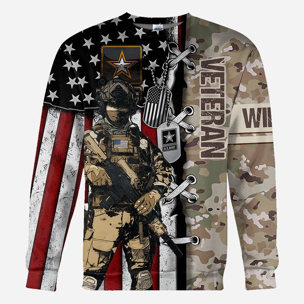 I'm A Soldier - Personalized Veteran All Over Shirt