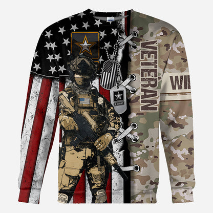 I'm A Soldier - Personalized Veteran All Over Shirt