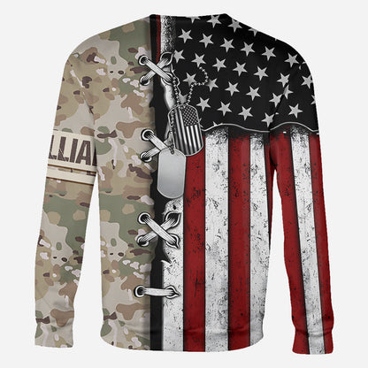 I'm A Soldier - Personalized Veteran All Over Shirt