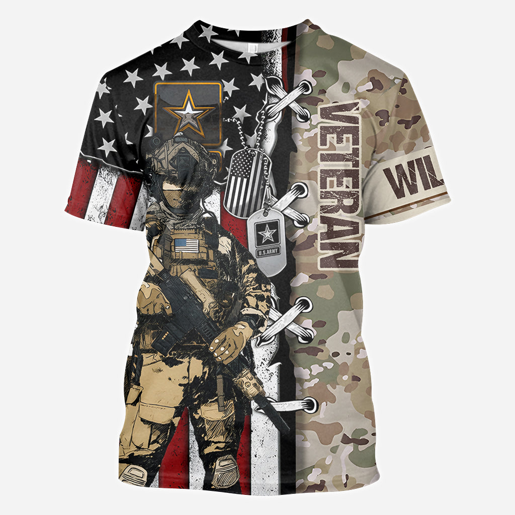 I'm A Soldier - Personalized Veteran All Over Shirt