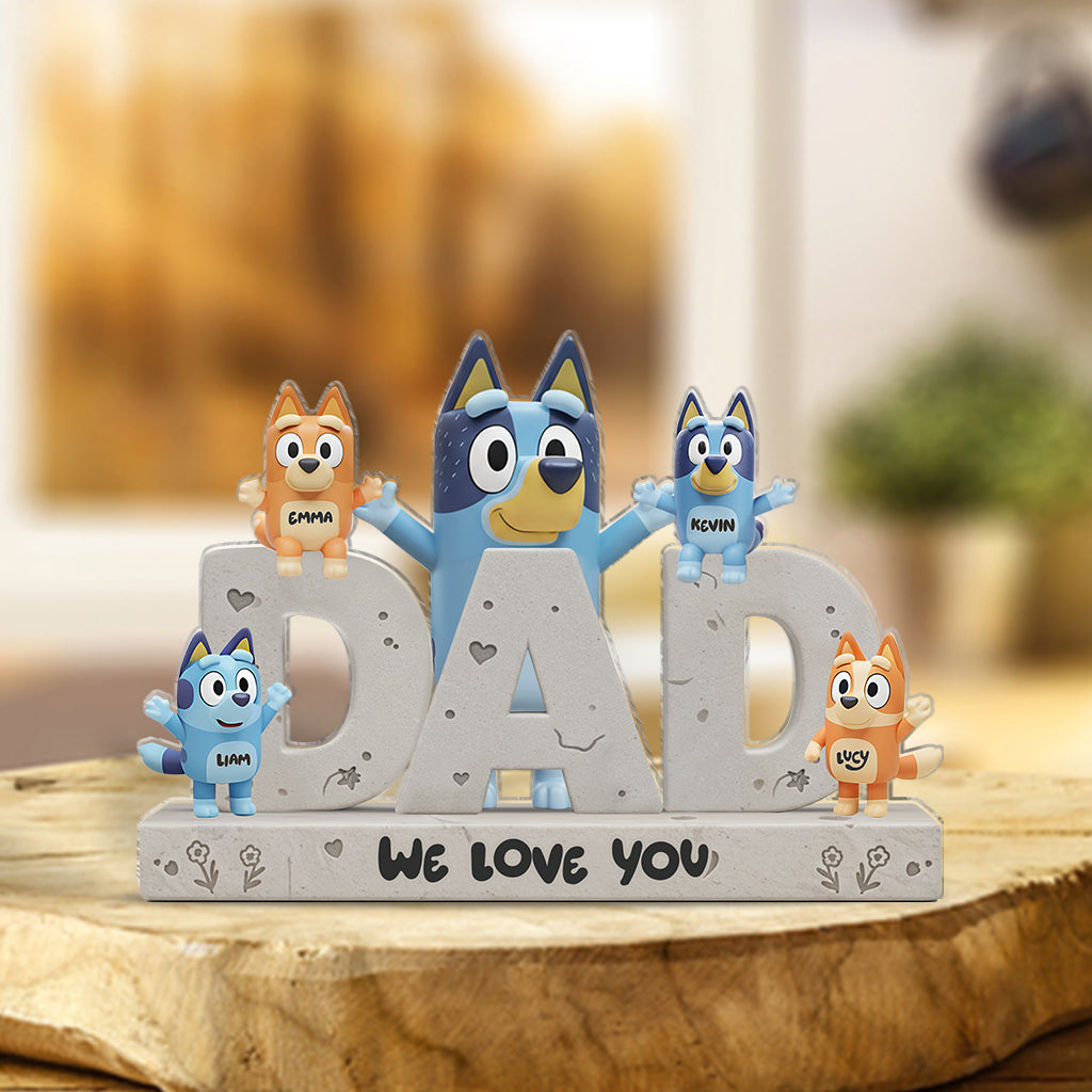 Best Dad Ever - Personalized Father Custom Shaped Acrylic Plaque