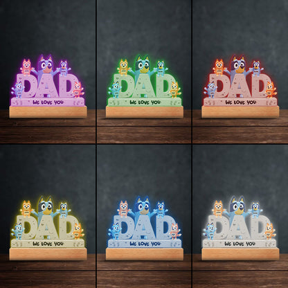 Best Dad Ever - Personalized Father Custom Shaped Acrylic Plaque