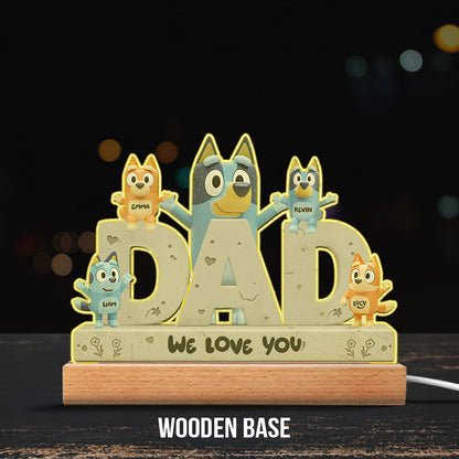 Best Dad Ever - Personalized Father Custom Shaped Acrylic Plaque