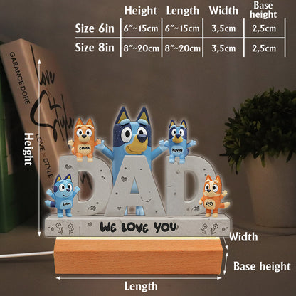 Best Dad Ever - Personalized Father Custom Shaped Acrylic Plaque