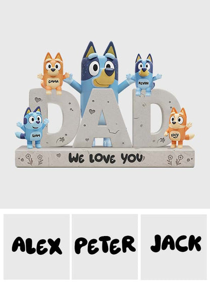 Best Dad Ever - Personalized Father Custom Shaped Acrylic Plaque