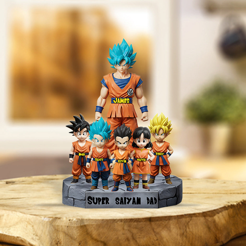 Best Dad Ever - Personalized Seven Balls Custom Shaped Acrylic Plaque