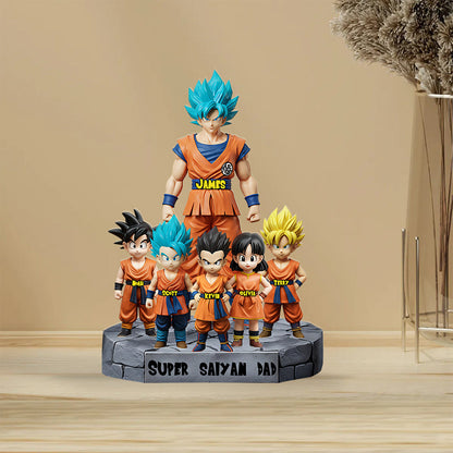 Best Dad Ever - Personalized Seven Balls Custom Shaped Acrylic Plaque