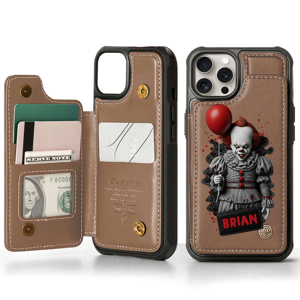 Scary Halloween - Personalized Horror Character Wallet Phone Case