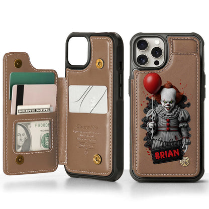 Scary Halloween - Personalized Horror Character Wallet Phone Case