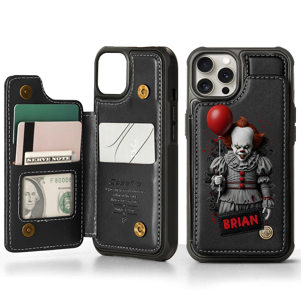 Scary Halloween - Personalized Horror Character Wallet Phone Case