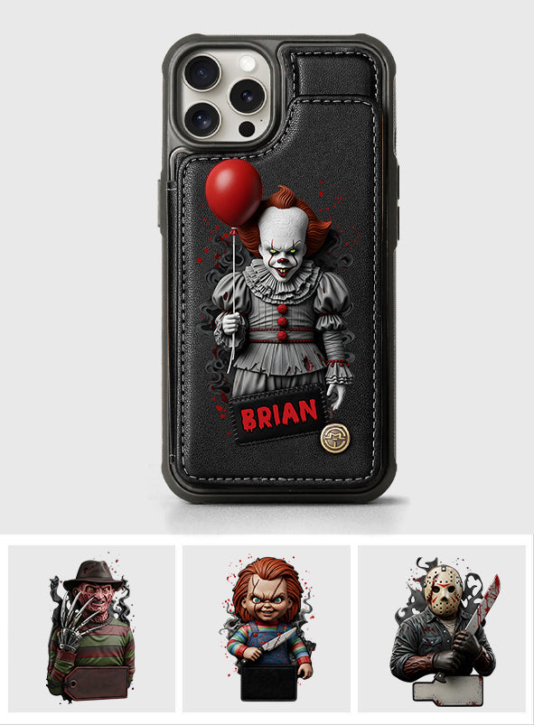 Scary Halloween - Personalized Horror Character Wallet Phone Case