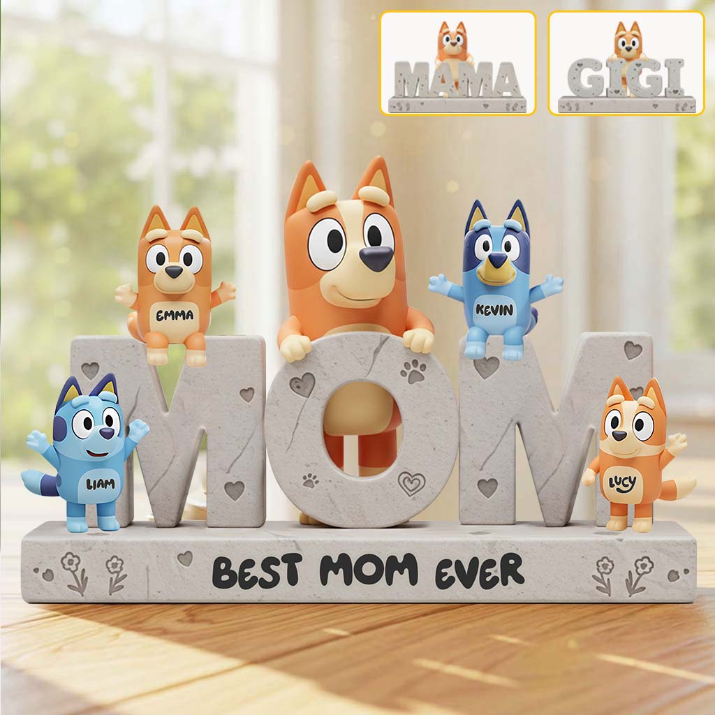 We Love You Mom - Personalized Mother Custom Shaped Acrylic Plaque