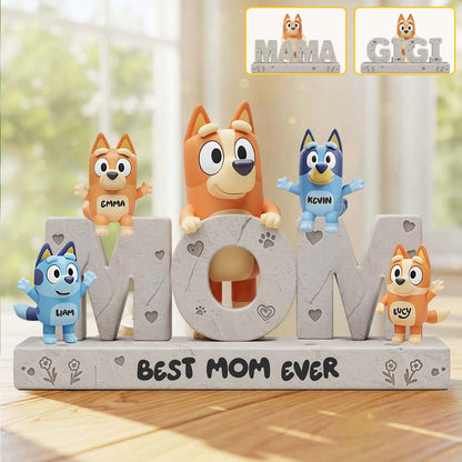 We Love You Mom - Personalized Mother Custom Shaped Acrylic Plaque