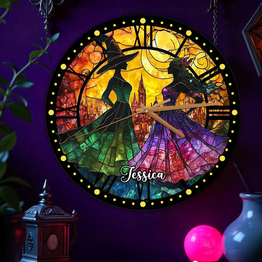 Changed For Good - Personalized Green and Pink Wall Clock