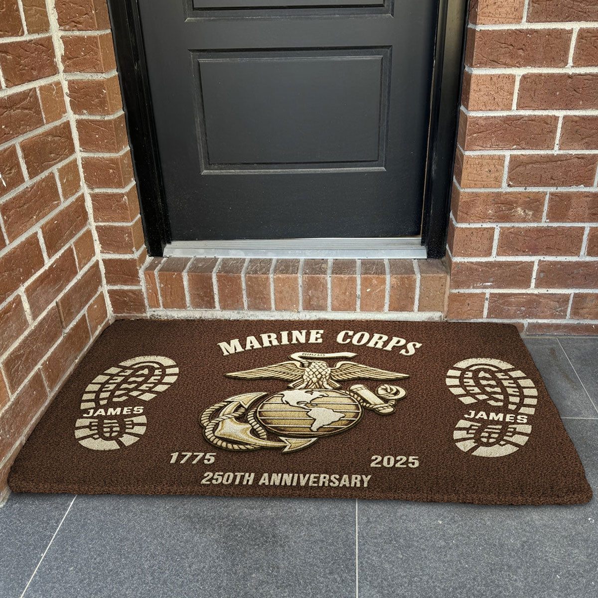 250th Anniversary - Personalized Veteran Non-Slip Tufted Rug