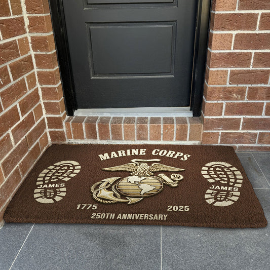 250th Anniversary - Personalized Veteran Non-Slip Tufted Rug