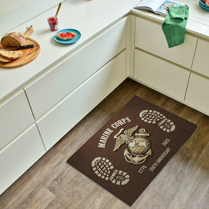 250th Anniversary - Personalized Veteran Non-Slip Tufted Rug