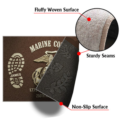 250th Anniversary - Personalized Veteran Non-Slip Tufted Rug