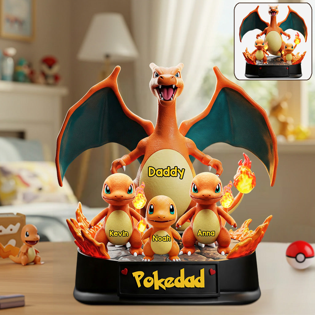 Gamer Daddy - Personalized Monster Trainer Custom Shaped Acrylic Plaque