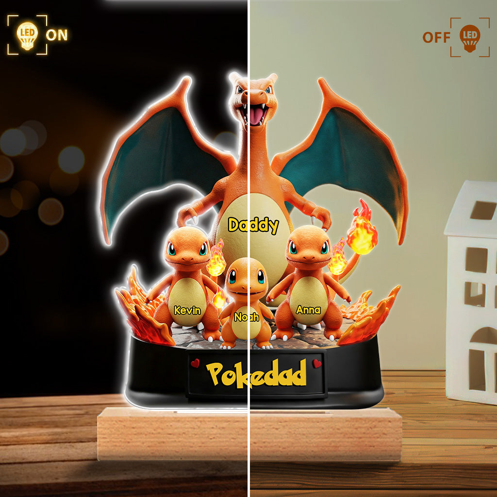 Gamer Daddy - Personalized Monster Trainer Custom Shaped Acrylic Plaque