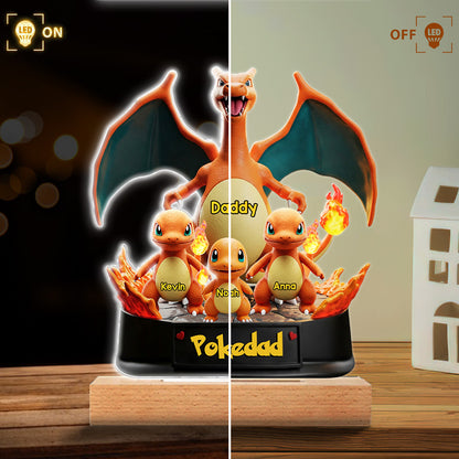 Gamer Daddy - Personalized Monster Trainer Custom Shaped Acrylic Plaque