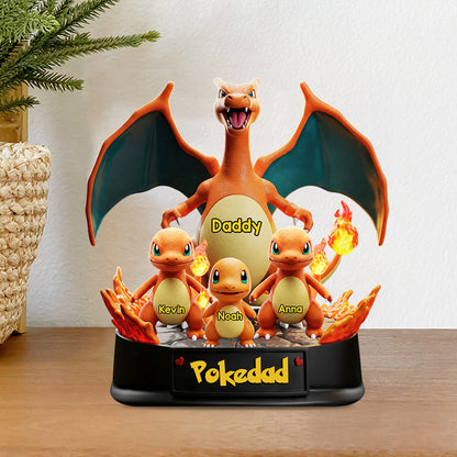 Gamer Daddy - Personalized Monster Trainer Custom Shaped Acrylic Plaque