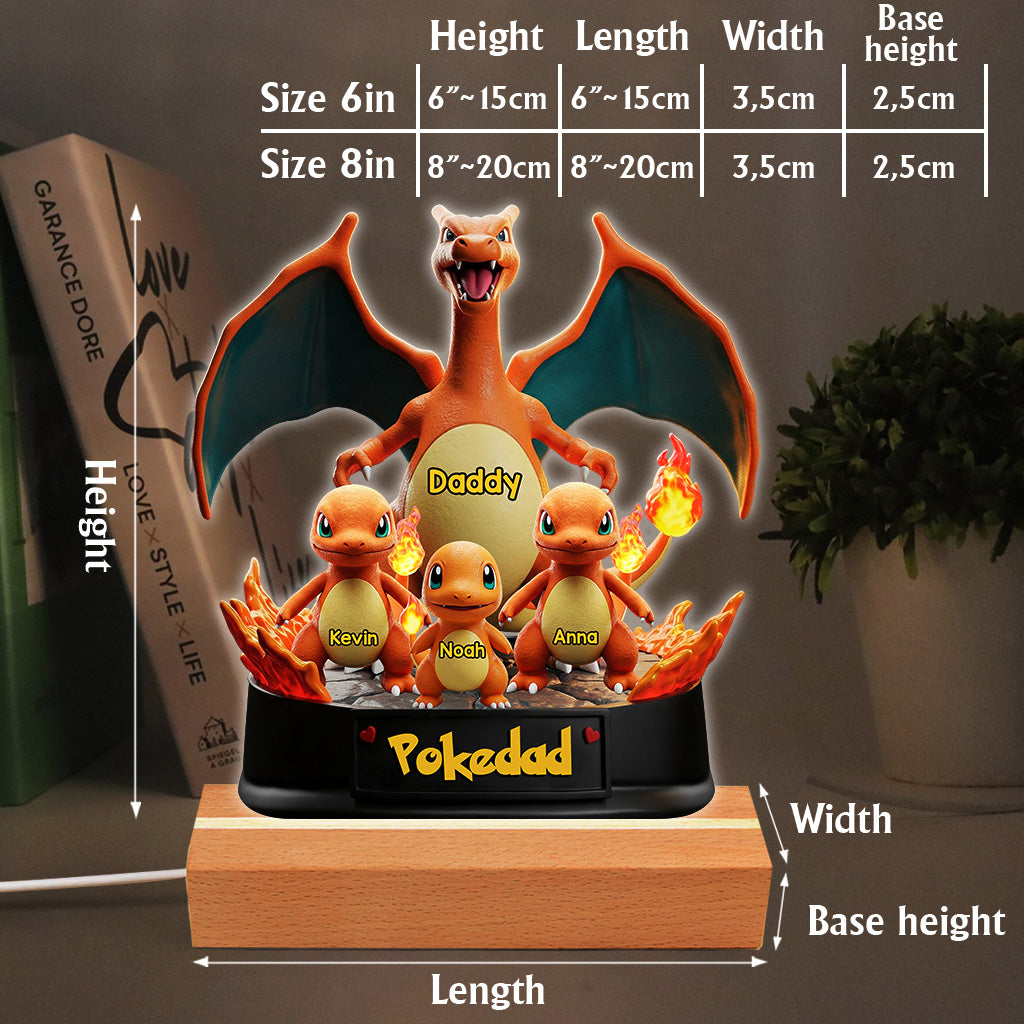 Gamer Daddy - Personalized Monster Trainer Custom Shaped Acrylic Plaque