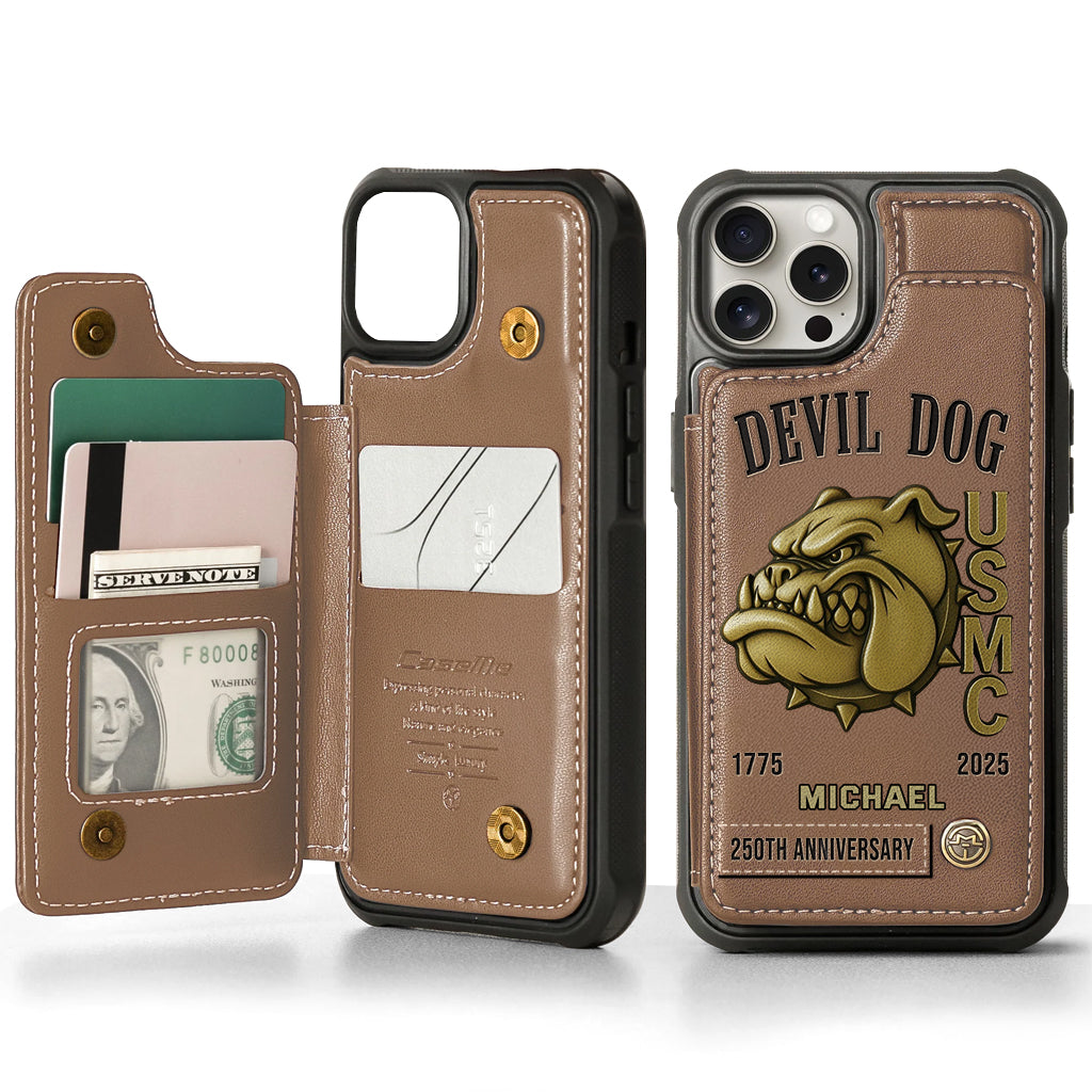 250th Anniversary - Personalized Veteran Wallet Phone Case