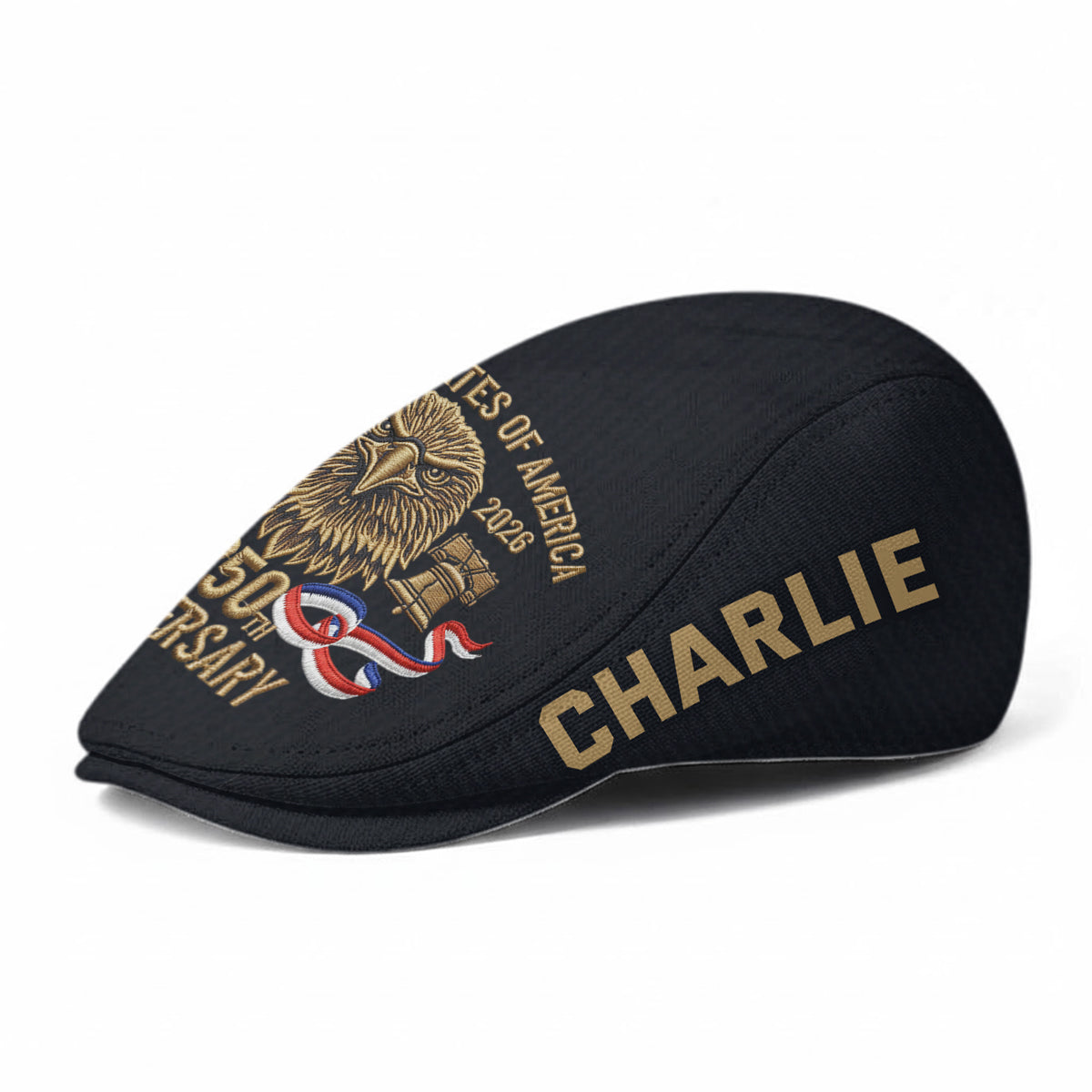 250th Anniversary Of America - Personalized Veteran Newsboy Cap