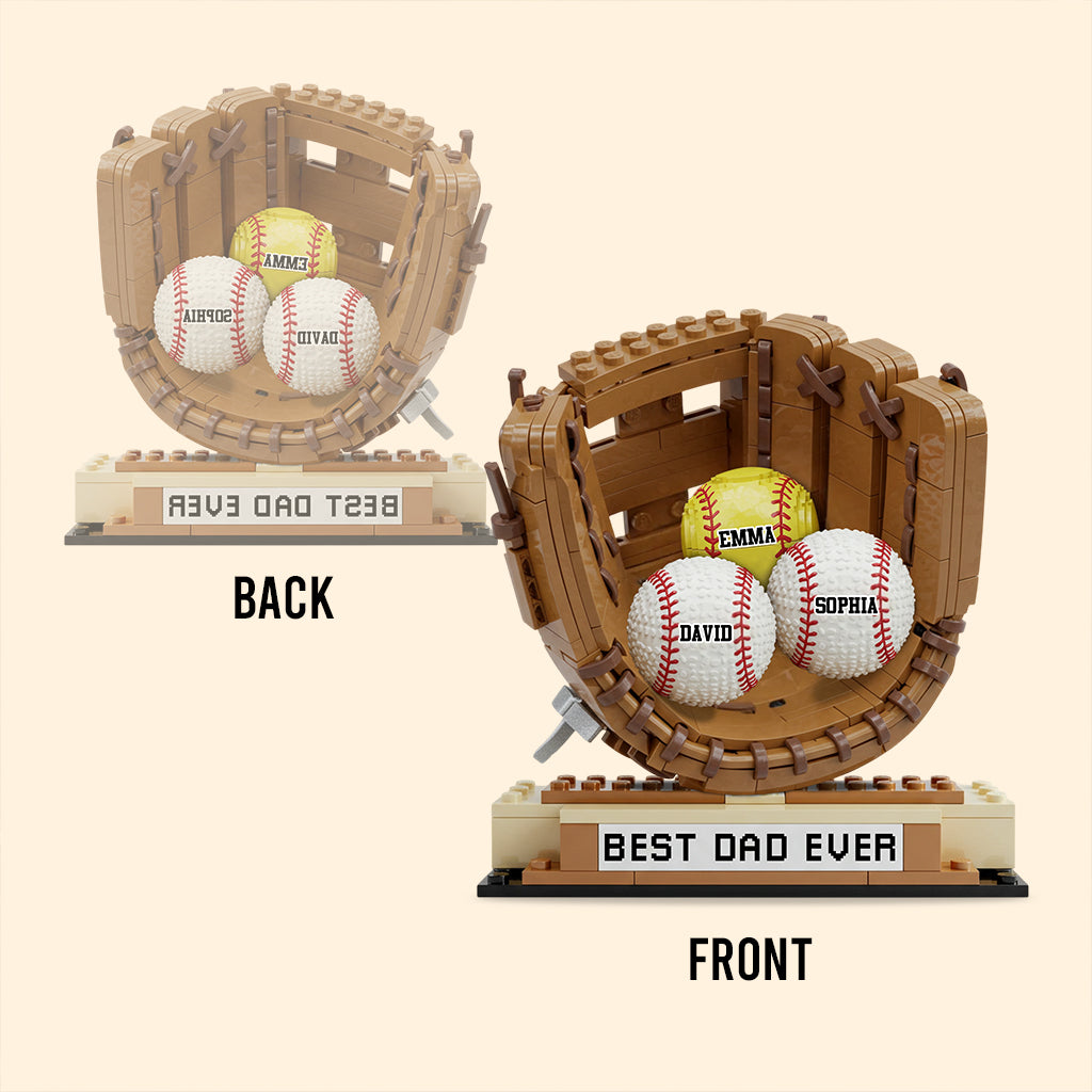 We Caught The Best Dad Baseball, Softball - Personalized Father Custom Shaped Acrylic Plaque