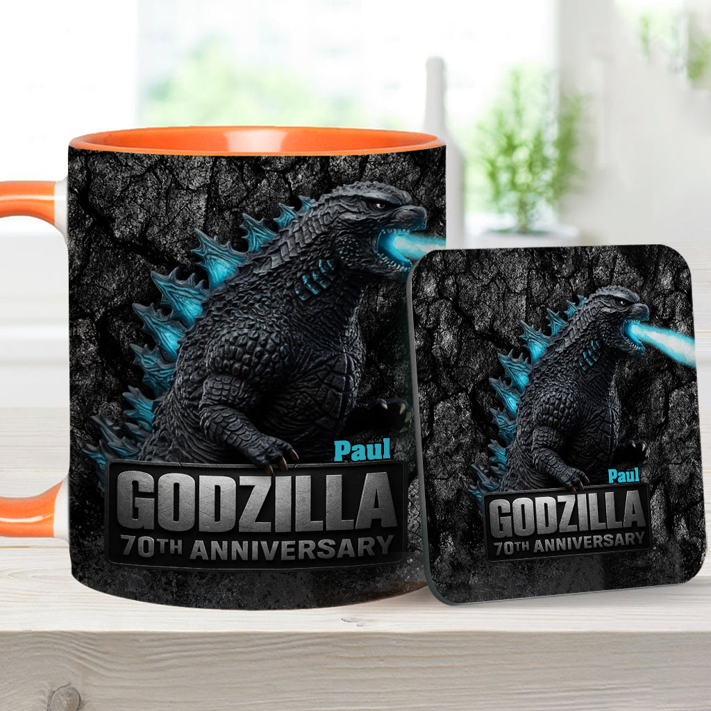 70th Anniversary - Personalized Giant Monster Accent Mug
