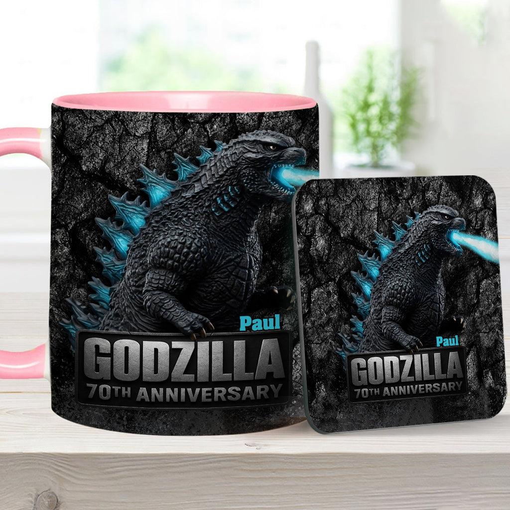 70th Anniversary - Personalized Giant Monster Accent Mug