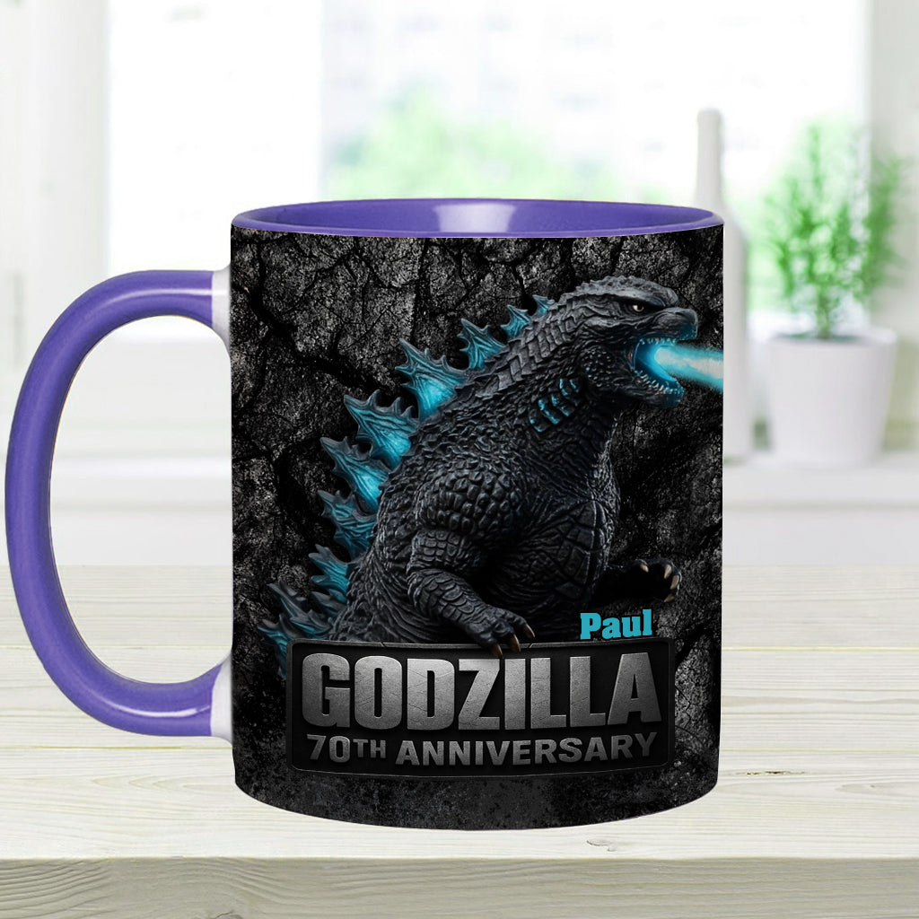 70th Anniversary - Personalized Giant Monster Accent Mug