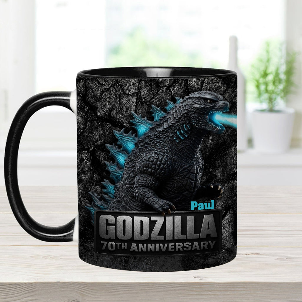 70th Anniversary - Personalized Giant Monster Accent Mug