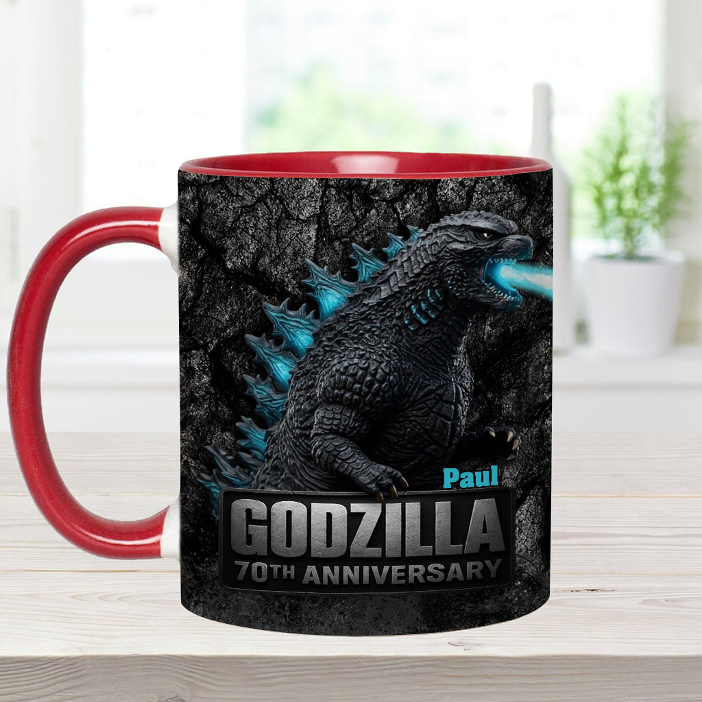 70th Anniversary - Personalized Giant Monster Accent Mug