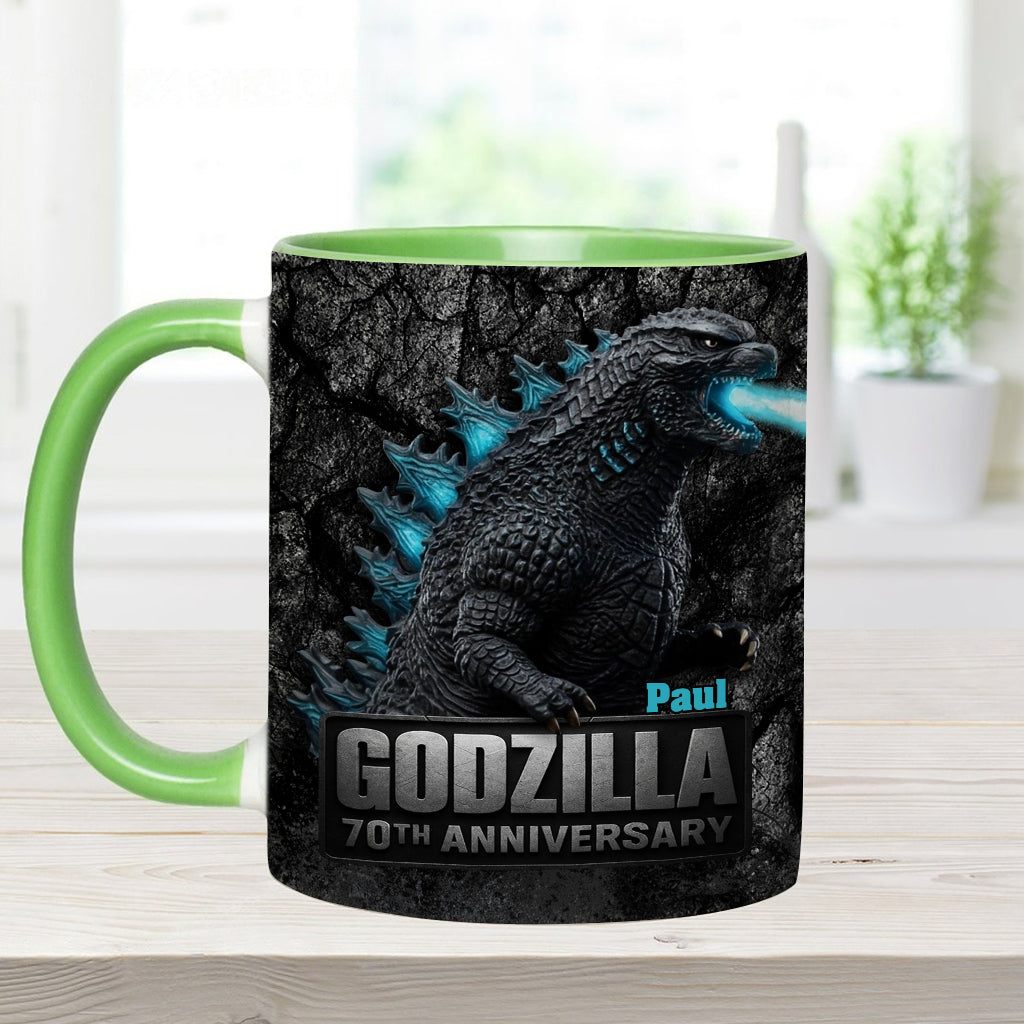70th Anniversary - Personalized Giant Monster Accent Mug