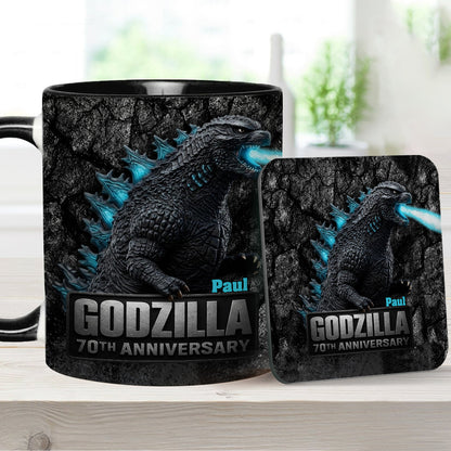 70th Anniversary - Personalized Giant Monster Accent Mug