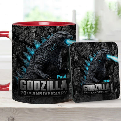 70th Anniversary - Personalized Giant Monster Accent Mug