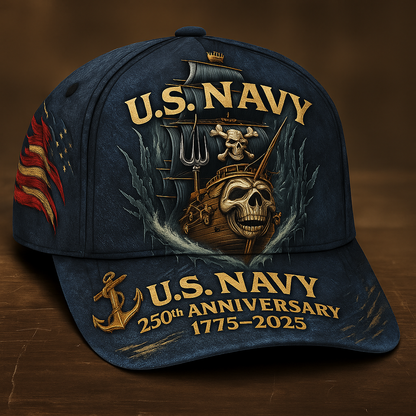 Skull Veteran - Personalized Veteran Classic Cap