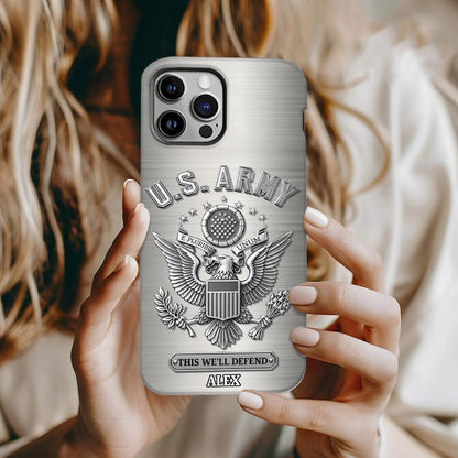 This We'll Defend - Personalized Veteran Full Print Phone Case