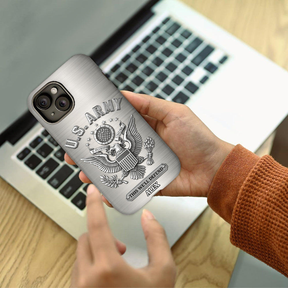 This We'll Defend - Personalized Veteran Full Print Phone Case