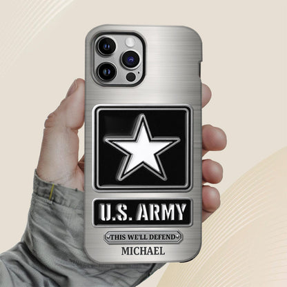 This We'll Defend - Personalized Veteran Full Print Phone Case